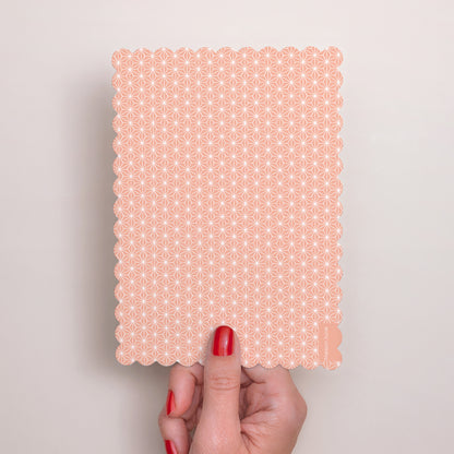 Taufeinladung Porträt, Keksränder Gradienteneffekt Rose foto N° 3