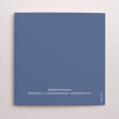 Dankeskarte Taufe Doppelflügiges Quadrat Moussaillon II foto N° 3