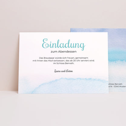 Beilegekarte Hochzeit Landschaft Aquae Sextiae foto N° 1