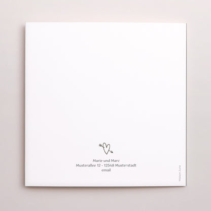 Hochzeitseinladung Doppelflügiges Quadrat Konfetti-Stimmung foto N° 3