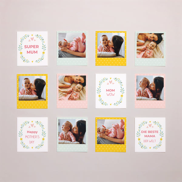 Fotoabzug Foto's Pack von 12 Heroische Mutter foto