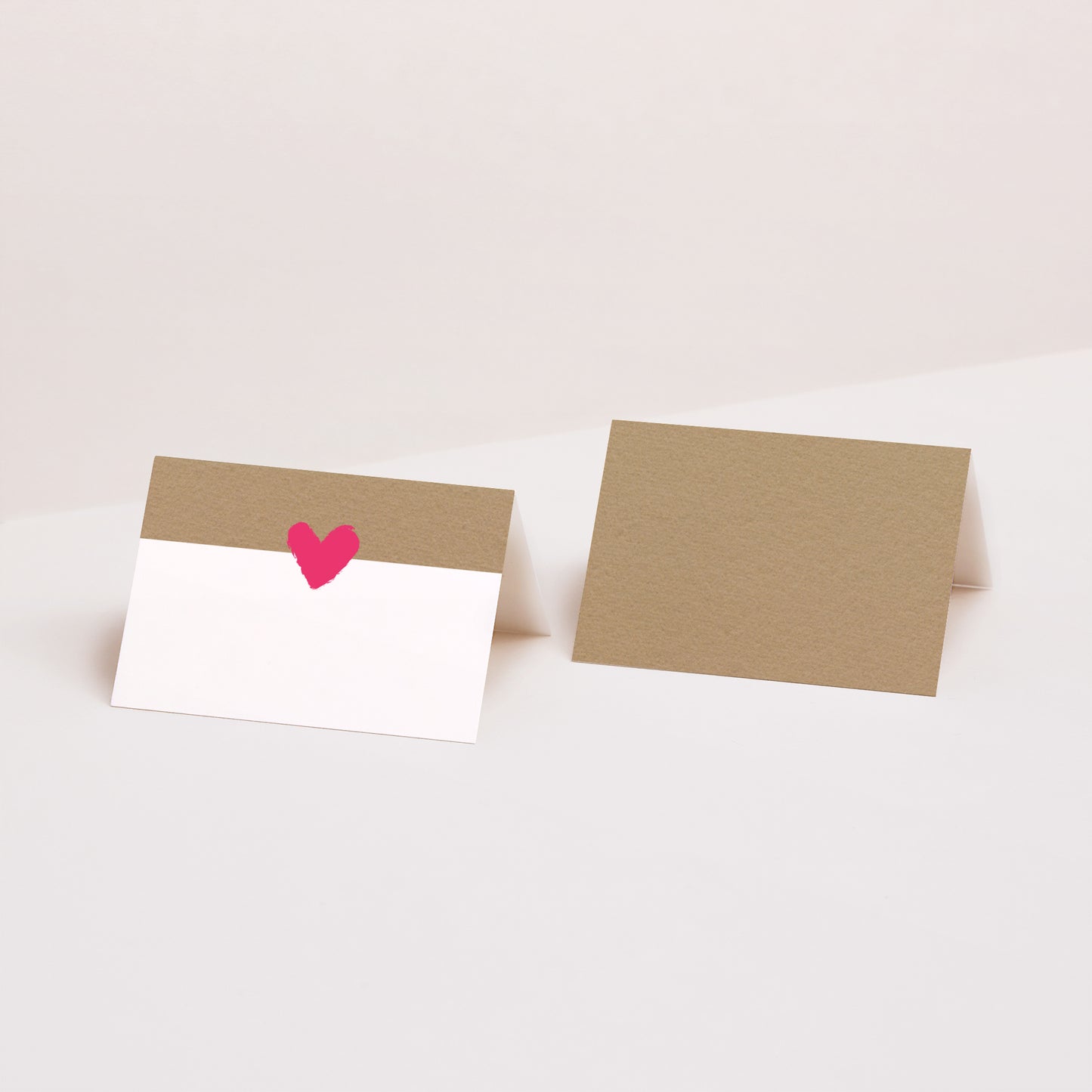 Tischkarten Hochzeit Quer Love story foto N° 1
