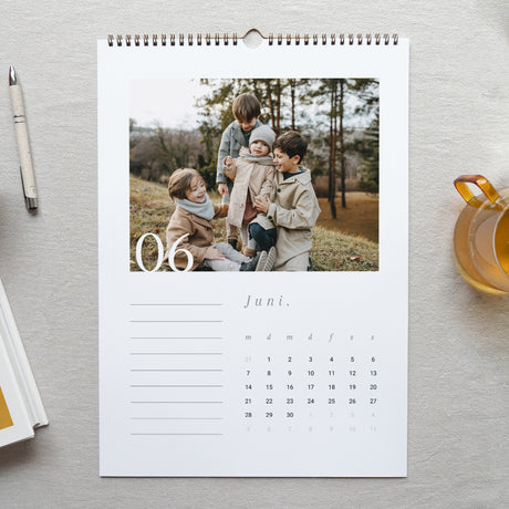 Kalender Weihnachten Wandgemälde A3 Klassisch weiß