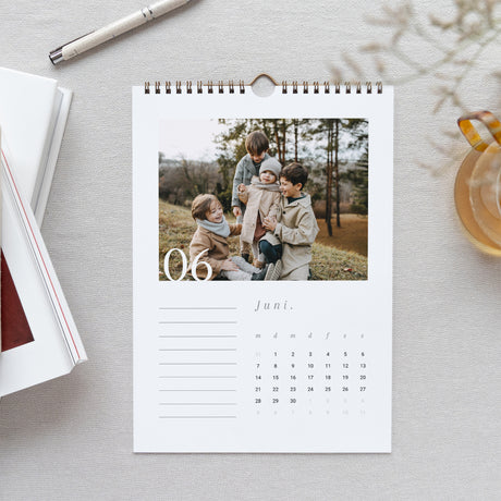 Kalender Weihnachten Wandbild A4 Klassisch weiß