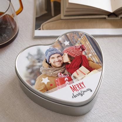 Metalldose Objekte Herz Frohe Weihnachten IV foto N° 1