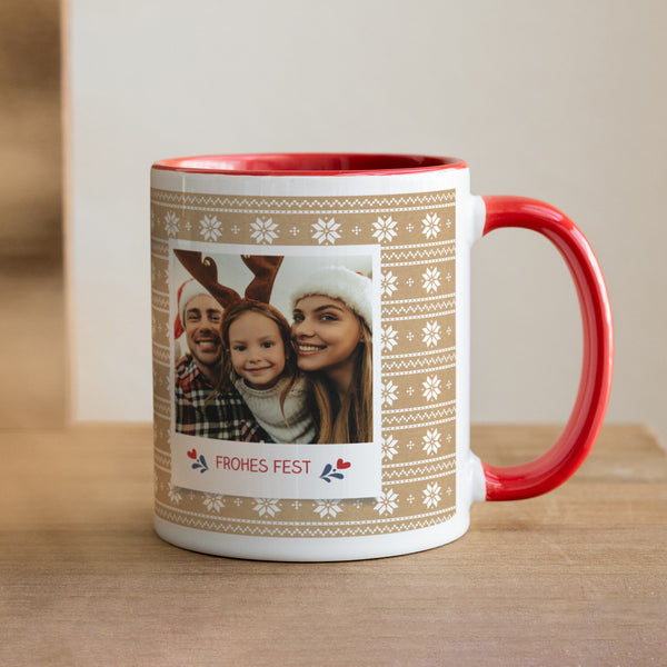 Tasse Objekte Rot Rote Weihnacht foto