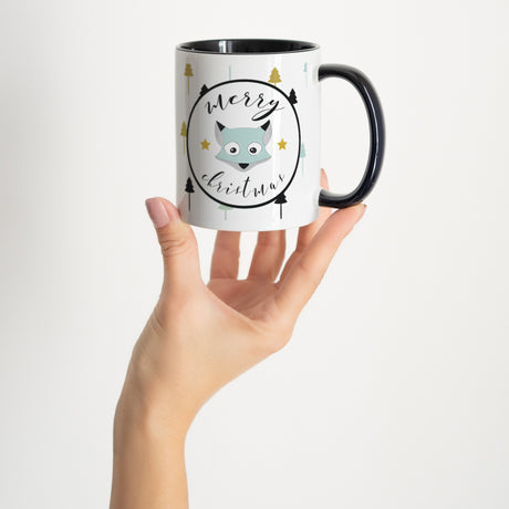 Tasse Objekte Schwarz Schneefuchs