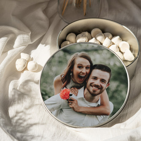Metalldose Objekte Runde Valentinstag II