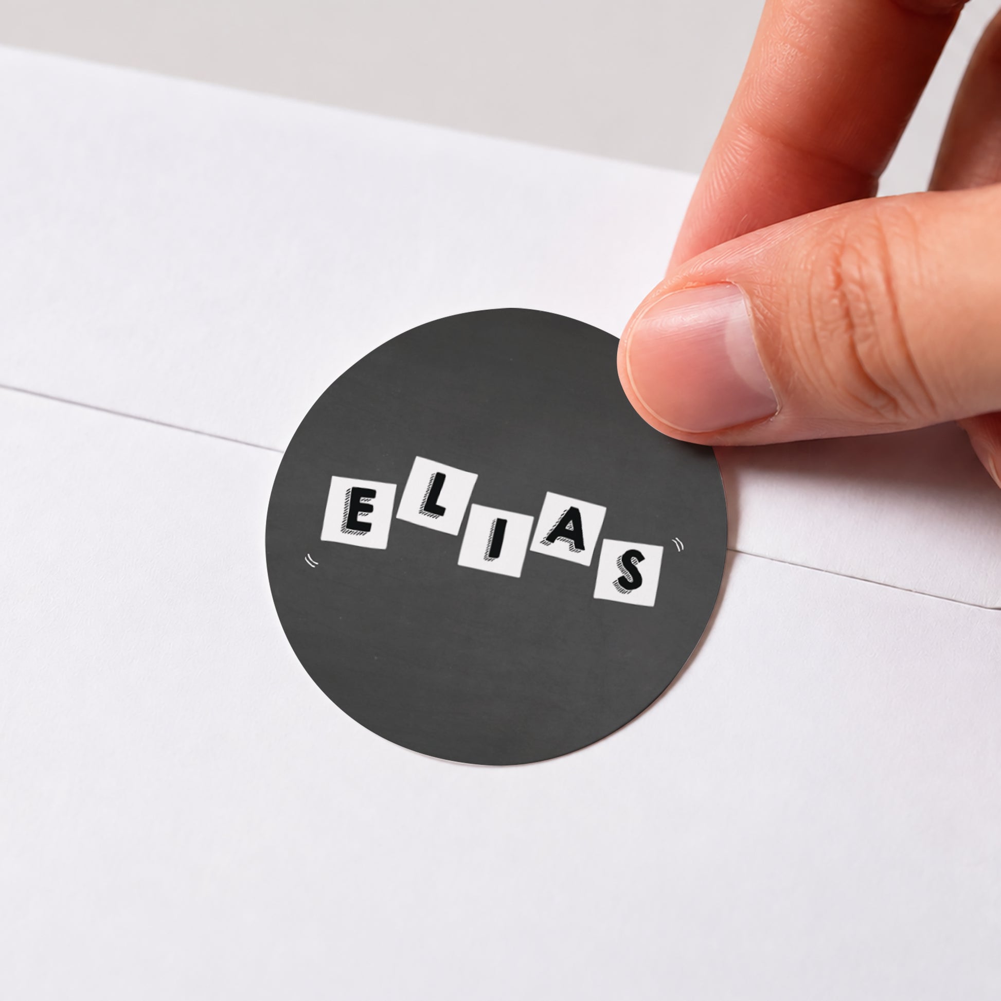 Sticker Geburt Rund Baby Alphabet foto N° 1