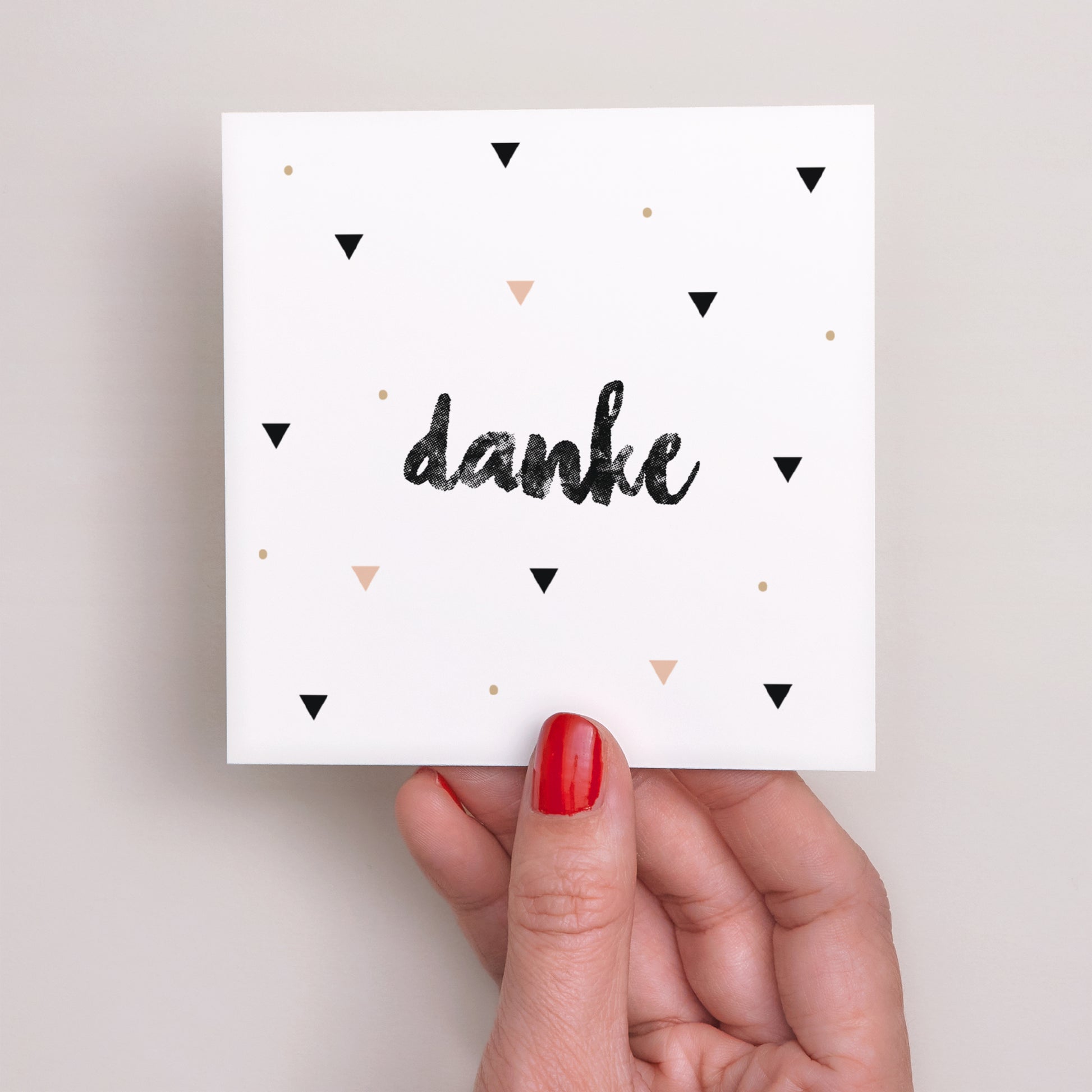 Dankeskarte Geburt Quadrat Sweet Origami foto N° 2