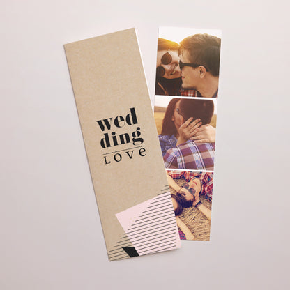 Hochzeitseinladung Fotoautomaten Lesezeichen Geometrisch foto N° 1