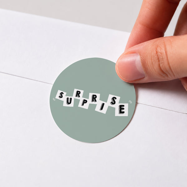 Sticker Geburt Rund Briefe von Baby foto