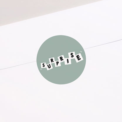 Sticker Geburt Rund Briefe von Baby foto N° 2