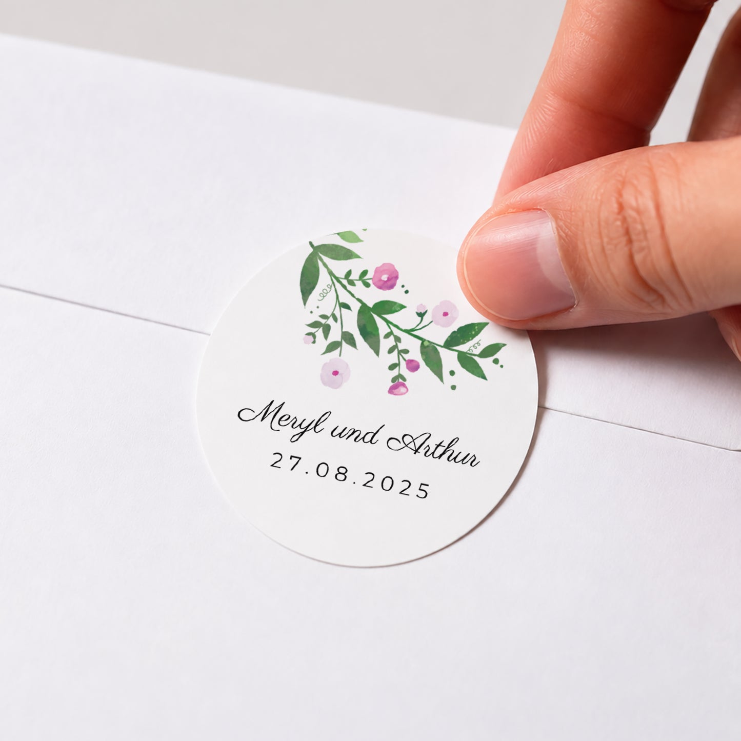 Sticker Hochzeit Rund Natur in Feierlaune foto N° 1