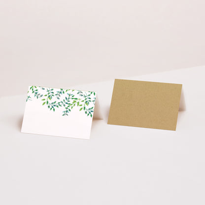 Tischkarten Hochzeit Quer Natur & Kraft foto N° 1