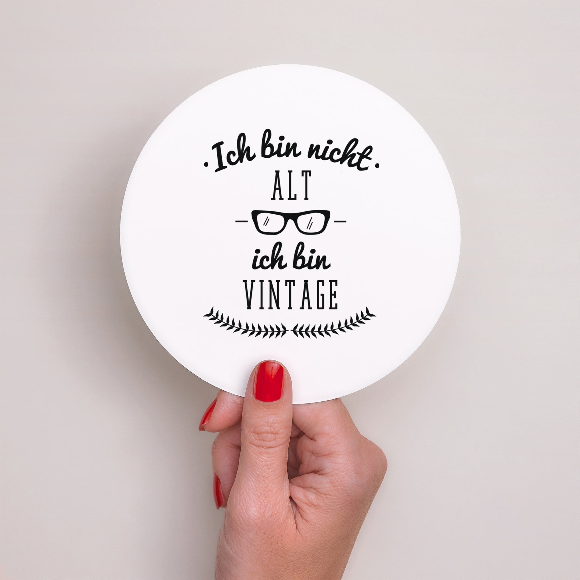 Einladungskarte Geburtstag Rund Vintage foto N° 2