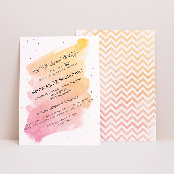 Einladungskarte Geburtstag La Trentaine foto