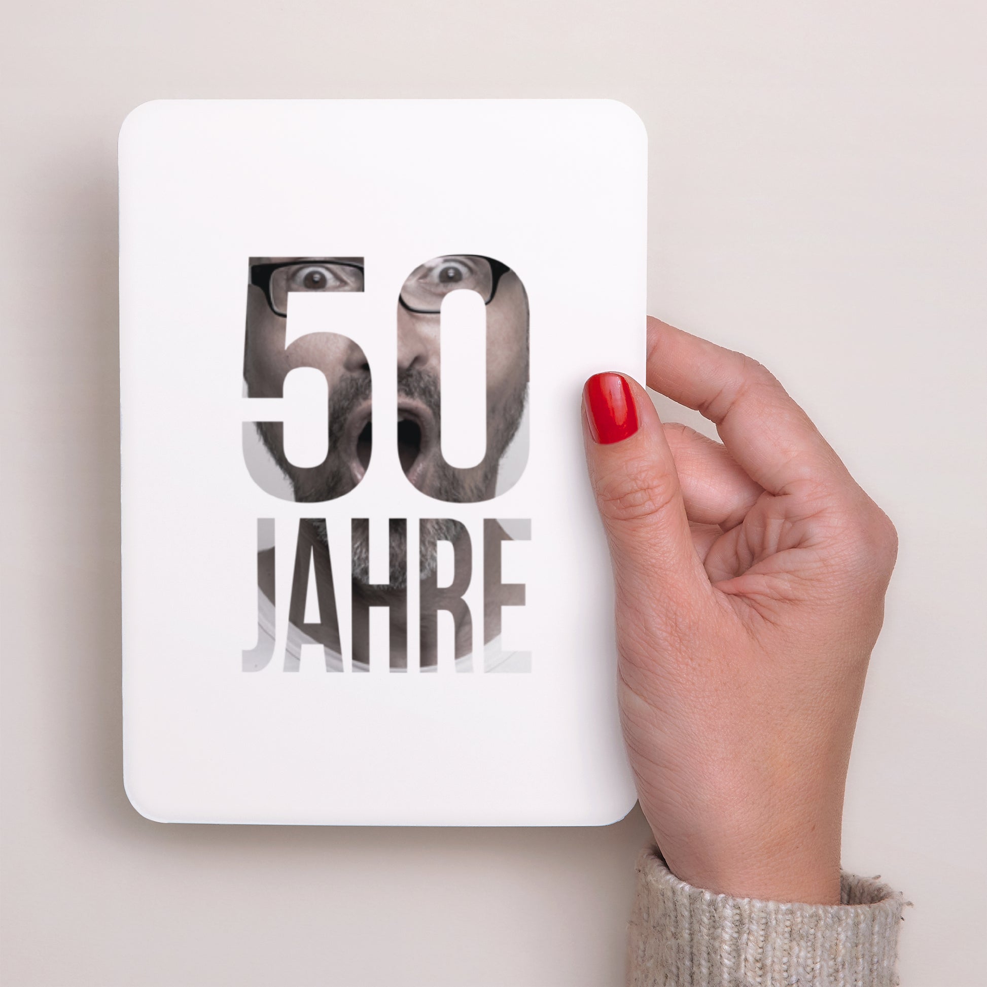 Einladungskarte Geburtstag Porträt, abgerundete Kanten Foto 50 foto N° 2