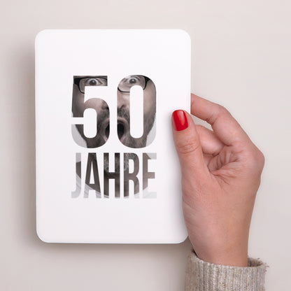 Einladungskarte Geburtstag Porträt, abgerundete Kanten Foto 50 foto N° 2
