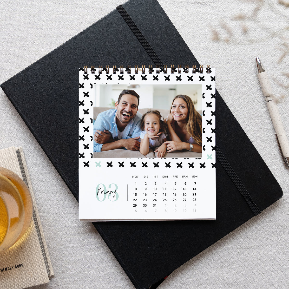 Kalender Weihnachten Büro, Staffelei Dekorative Muster foto N° 3