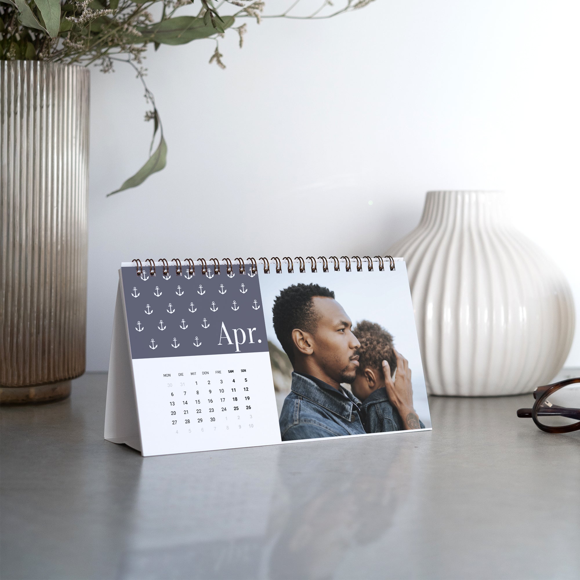 Kalender Weihnachten Büro, Landschaft Marineanker foto N° 2