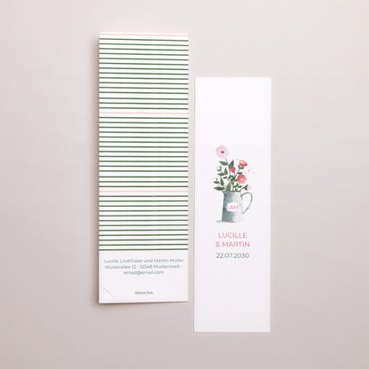 Hochzeitseinladung Fotoautomaten Lesezeichen Unter der Gartenlaube foto N° 3