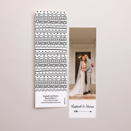 Hochzeitseinladung Fotoautomaten Lesezeichen Boho-Krone foto N° 3