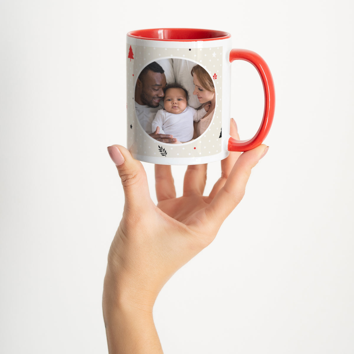 Tasse Objekte Rot Weihnachten in der Familie foto N° 2