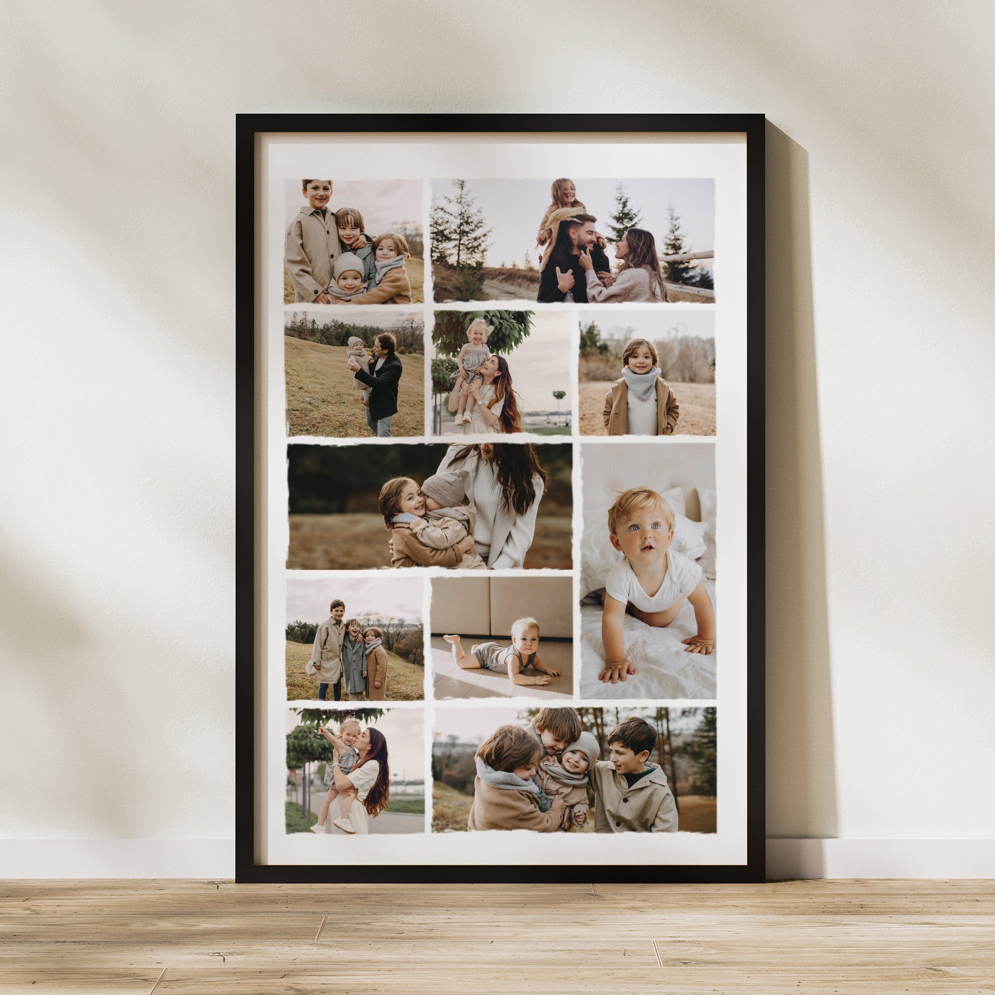 Poster Foto's Porträt 60 x 90 cm Patchwork-Familie foto N° 1