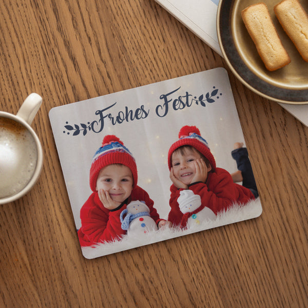 Mousepad Objekte Rechteck Blaue Weihnachten foto
