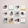 Fotoabzug Foto's Pack von 12 Grün und Ocker foto N° 1