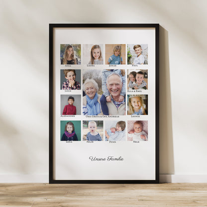 Poster Foto's Porträt 60 x 90 cm Vereinigte Familie foto N° 1