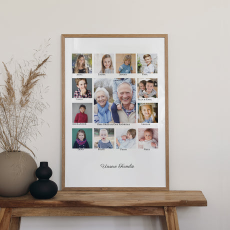 Poster Foto's Porträt 60 x 90 cm Vereinigte Familie