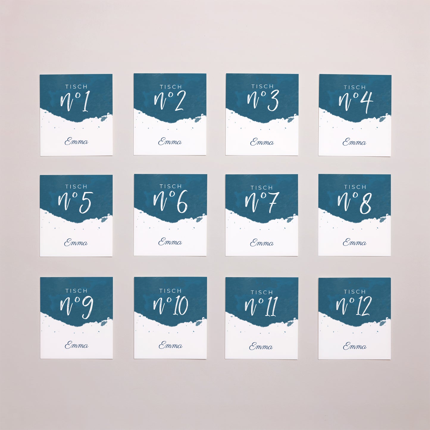 Fotoabzug Hochzeit Pack von 12 Das blaue Gold foto N° 1