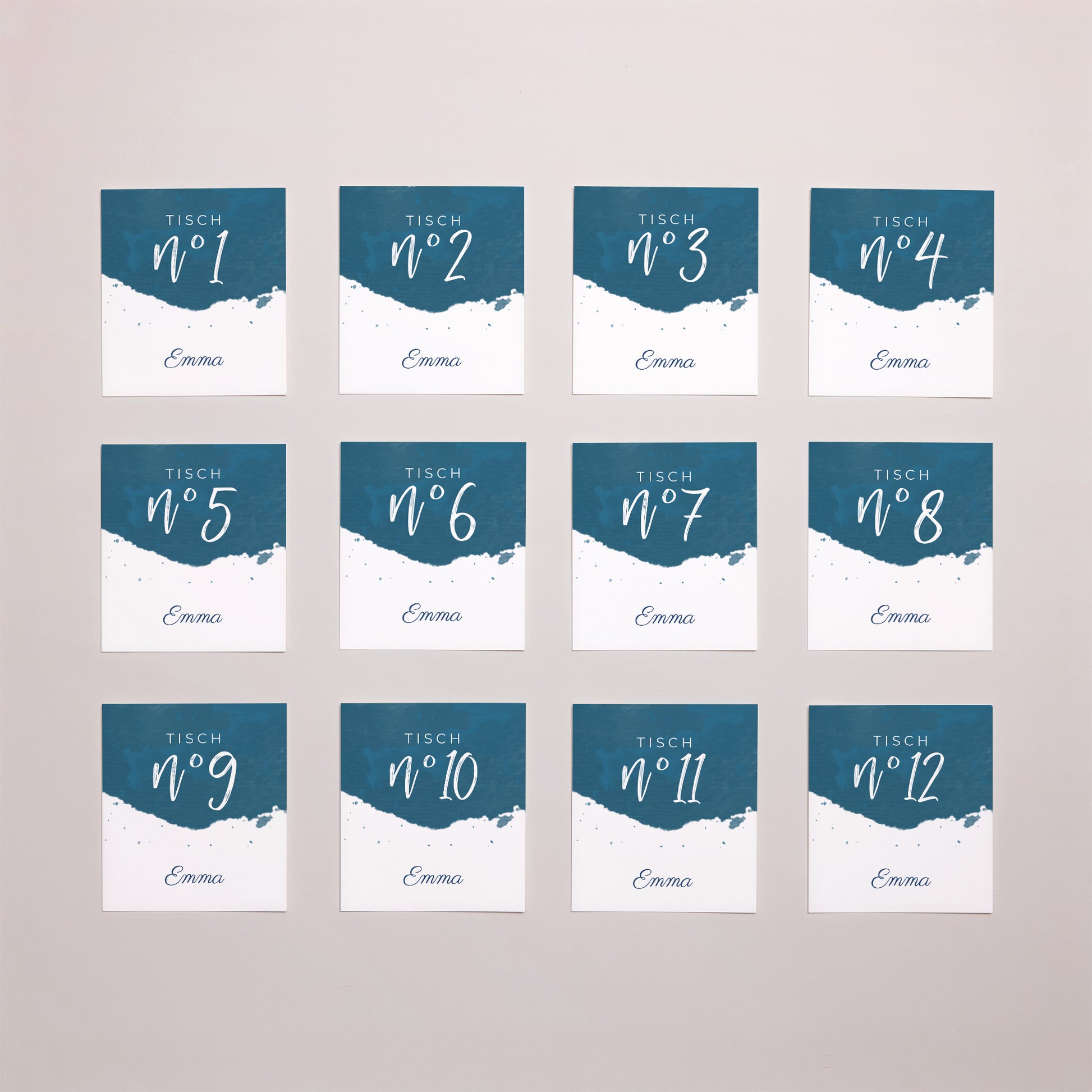 Fotoabzug Hochzeit Pack von 12 Das blaue Gold foto N° 1