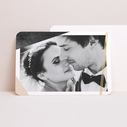 Dankeskarte Hochzeit Landschaft, abgerundete Ränder Mineralien foto N° 1