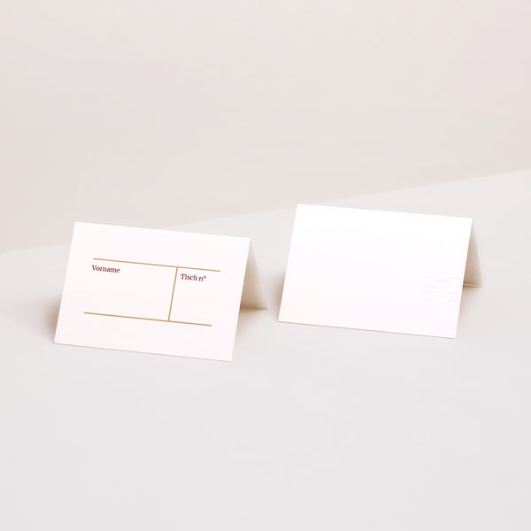 Tischkarten Hochzeit Quer Wedding Pass foto
