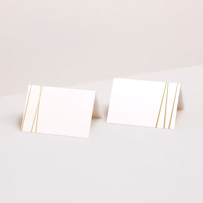 Tischkarten Hochzeit Quer Minimal Chic foto N° 1