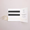 Hochzeitseinladung Quadratische Hülle, 3 Karten, Etikett Minimalistischer Chic foto N° 3