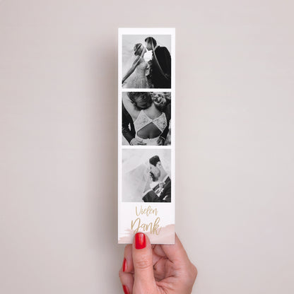 Dankeskarte Hochzeit Lesezeichen Boho Wasserfarben foto N° 2