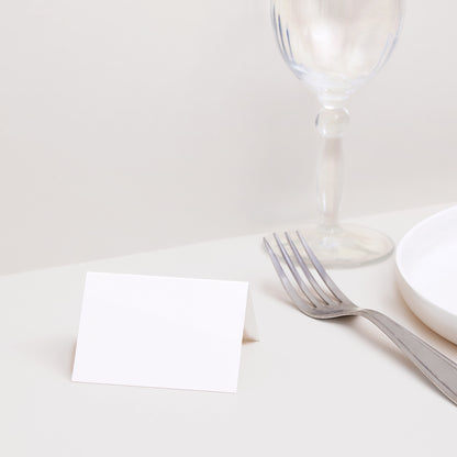 Tischkarten Hochzeit Quer Goldene Tasten foto N° 2