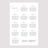 Sitzplan Hochzeit Porträt 60 x 90 cm Minimalvegetarisch foto N° 2