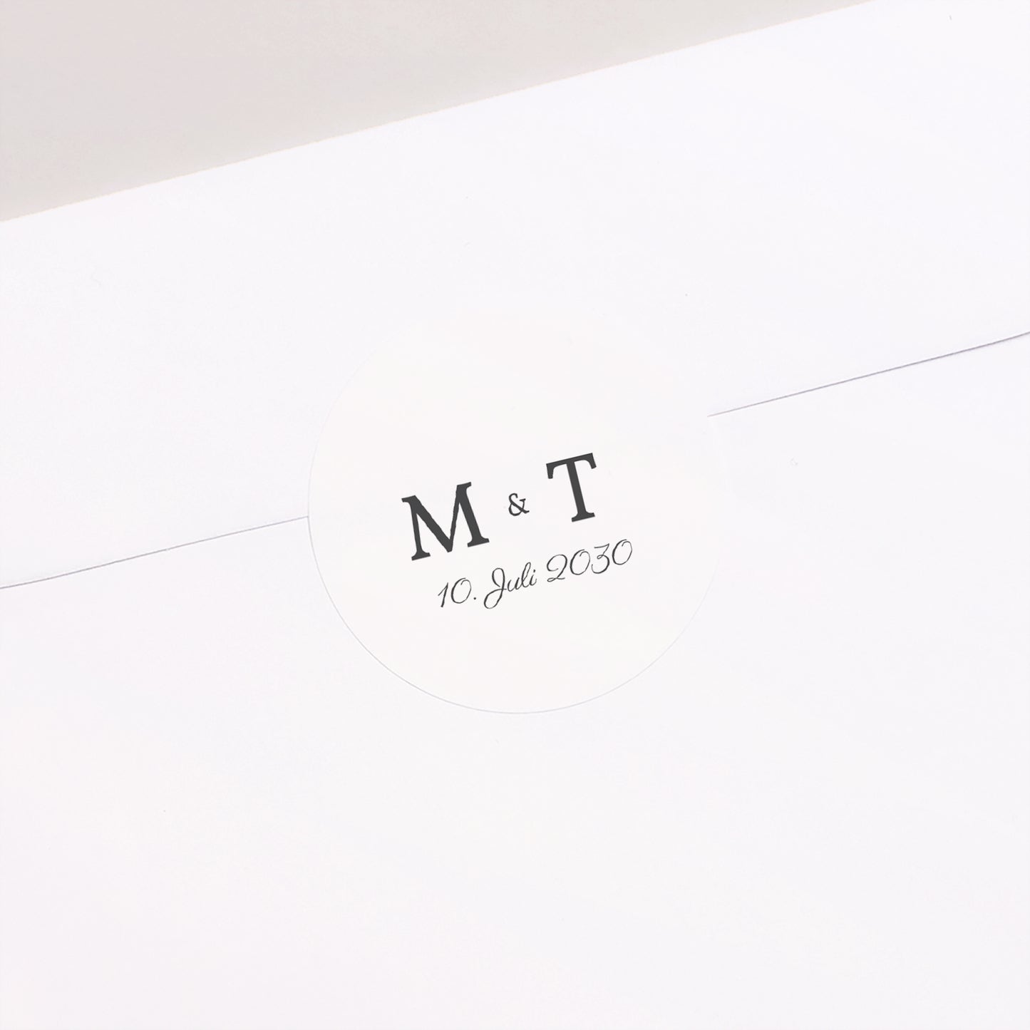 Sticker Hochzeit Rund Minimalvegetarisch foto N° 2