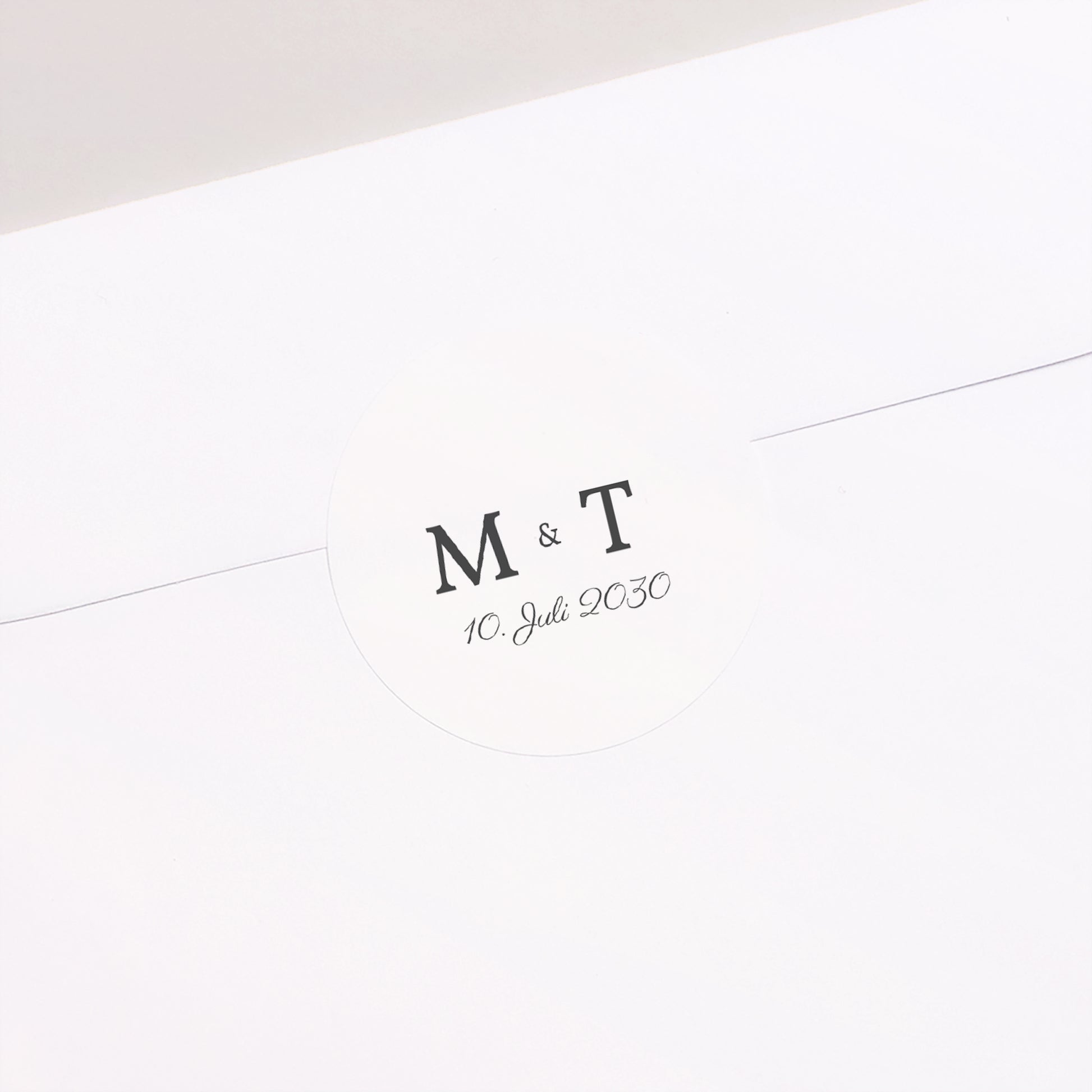 Sticker Hochzeit Rund Minimalvegetarisch foto N° 2