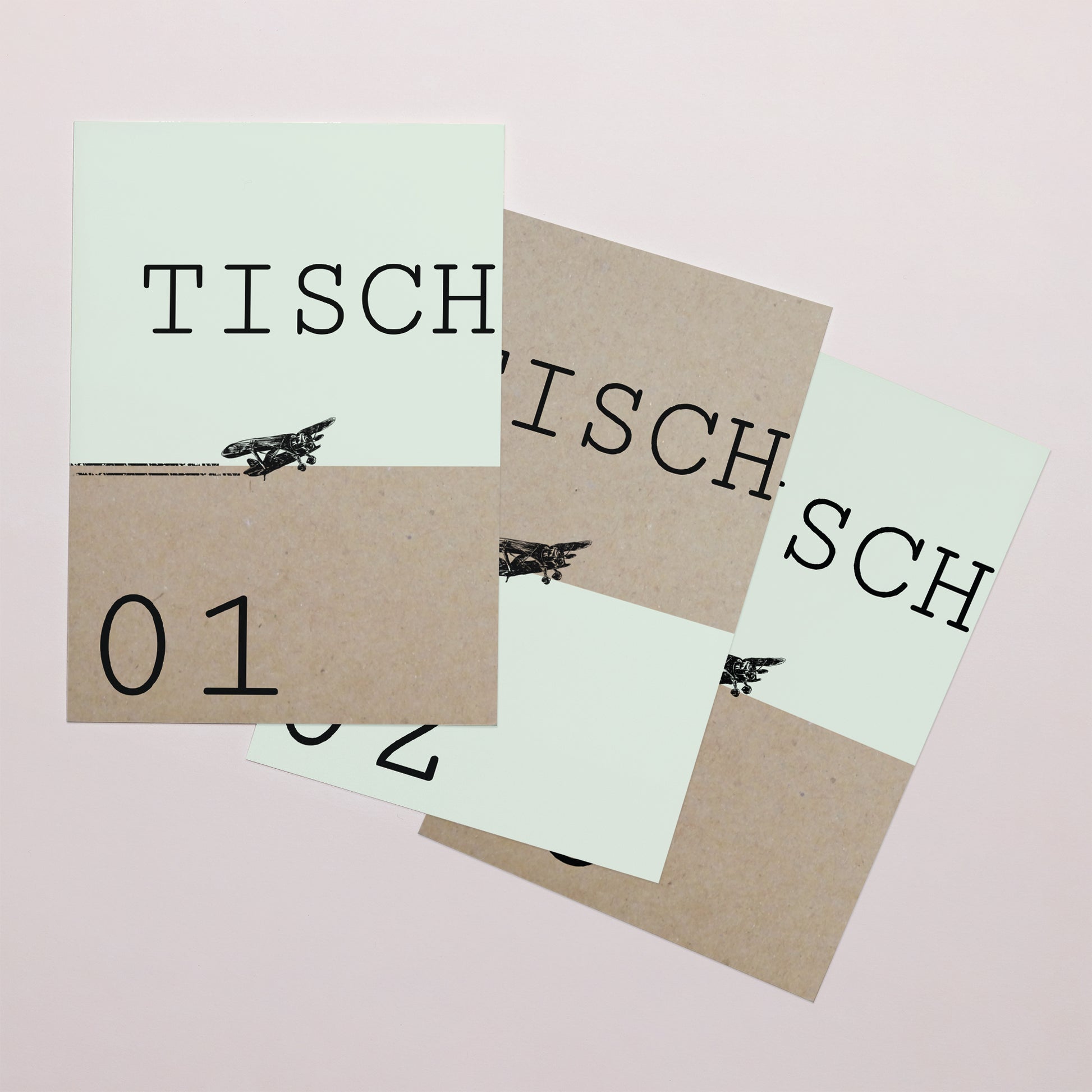 Tischnummern Hochzeit Rechteck Time To Love foto N° 1