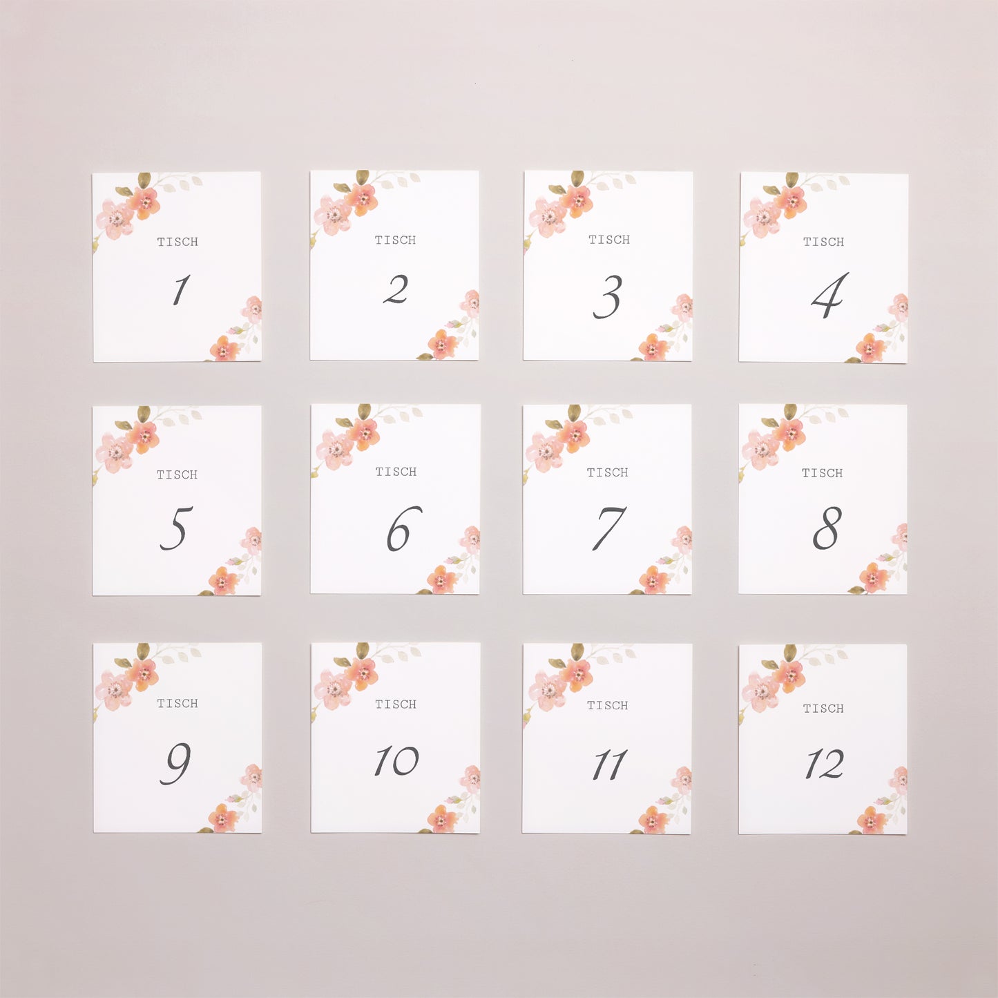 Fotoabzug Hochzeit Pack von 12 Botanische Rose foto N° 1