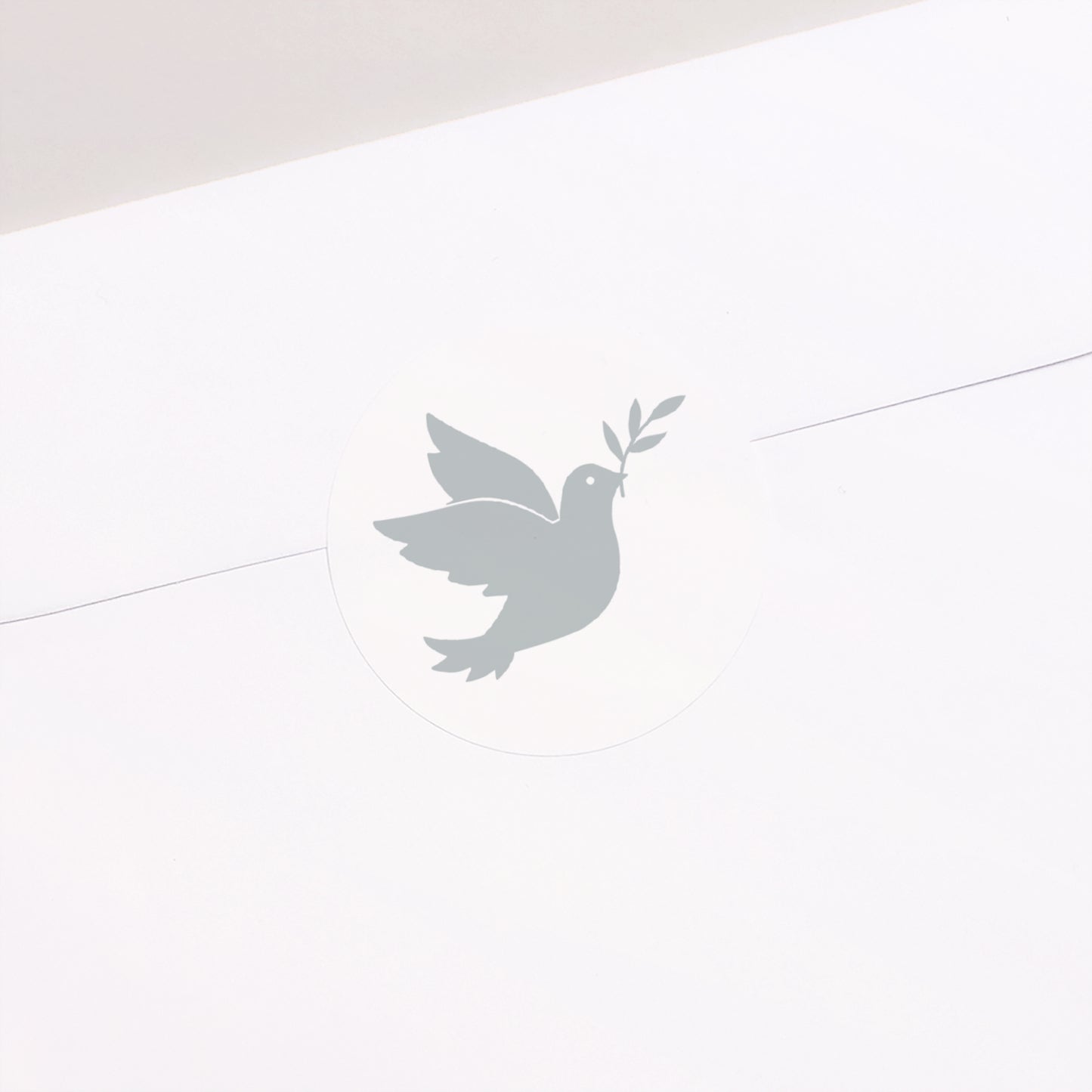 Sticker Kommunion Rund Holly spirit grau foto N° 2