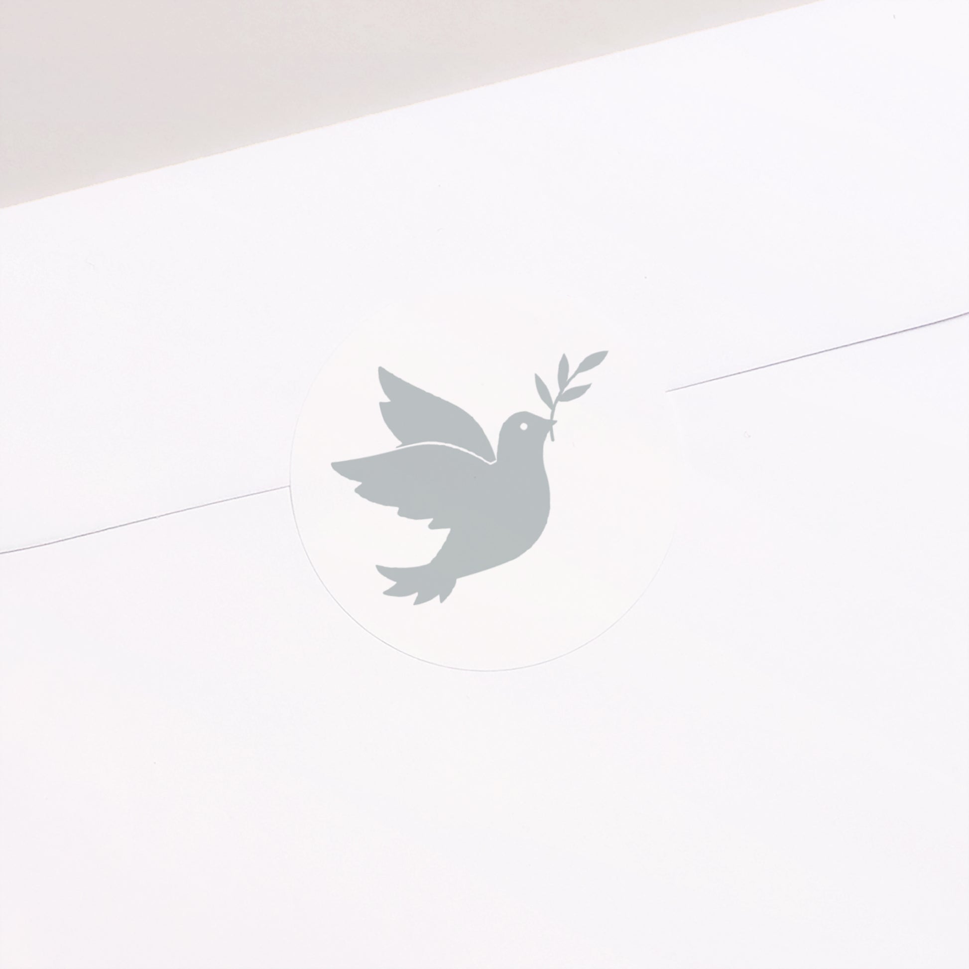 Sticker Kommunion Rund Holly spirit grau foto N° 2