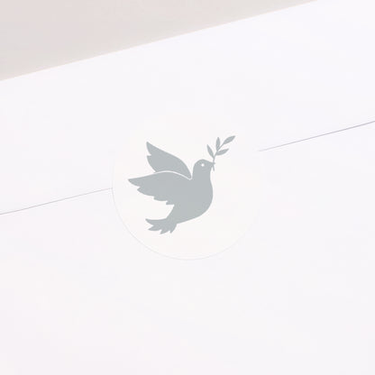 Sticker Kommunion Rund Holly spirit grau foto N° 2