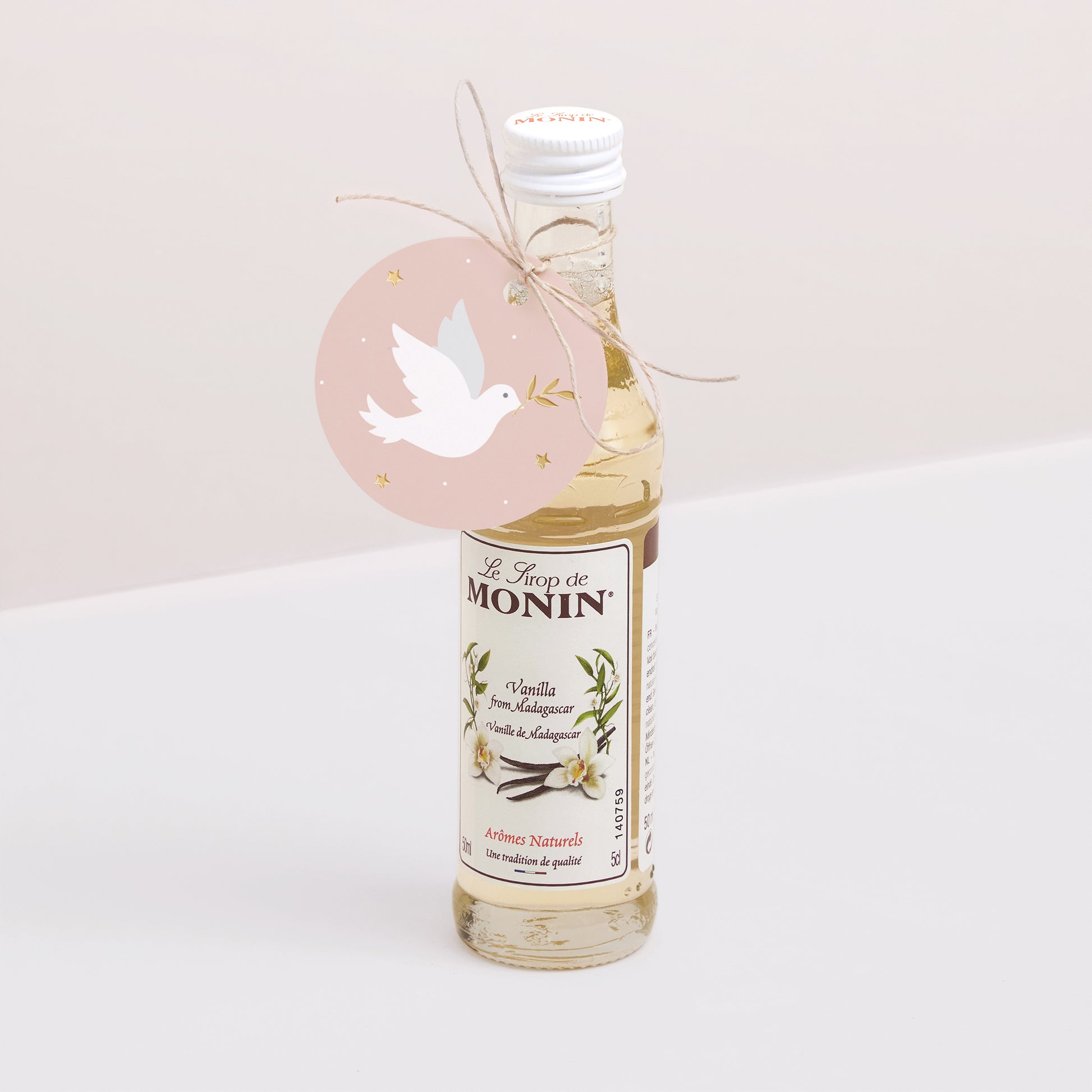 Vorgelochtes Etikett Kommunion Runde Holy Spirit Rose foto N° 3